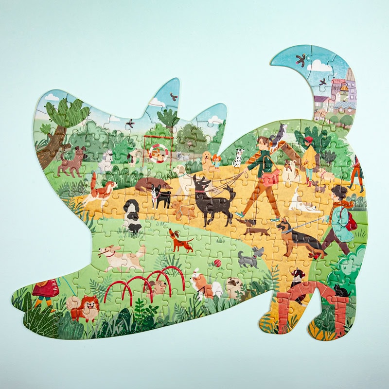 پازل کیدفنز کد2406 | پارک سگ ها 150 تکه | Kid Fans Dogs Park